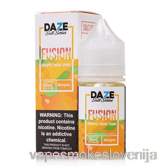 Vape Petrol Ananas Mango Pomaranča - 7 Daze Fusion Sol - 30 Ml 30 Mg